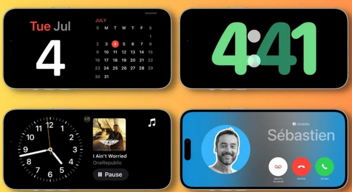 临安苹果手机维修分享iOS17横屏充电待机显示有什么好处 